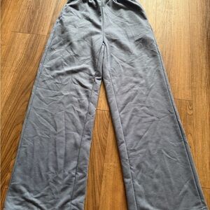 Blue Wide-Leg Lounge Pants